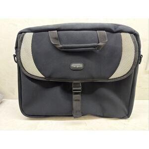 Targus Black Laptop Messenger Bag Briefcase Padded EUC No Strap
